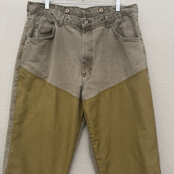 Wrangler Pro Gear Jeans Pants Mens Size 38x34 Brown Yellow Outdoor Work Rugged - Picture 2 of 14